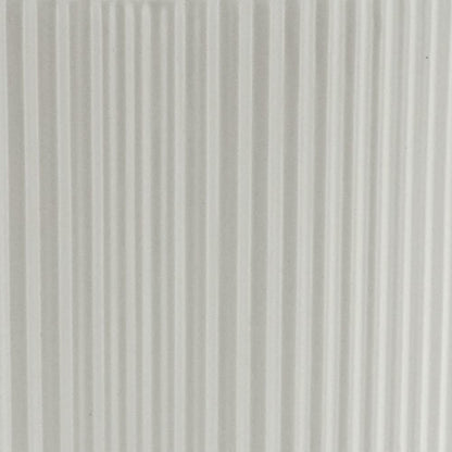Amazon Basics Set of 3 White Round Fluted Ceramic Planters 6", 8" and 10"